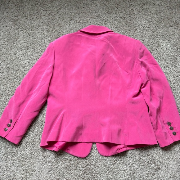 Jones New York Petite Hot Pink Blazer Suit Jacket 6p - Picture 7 of 7